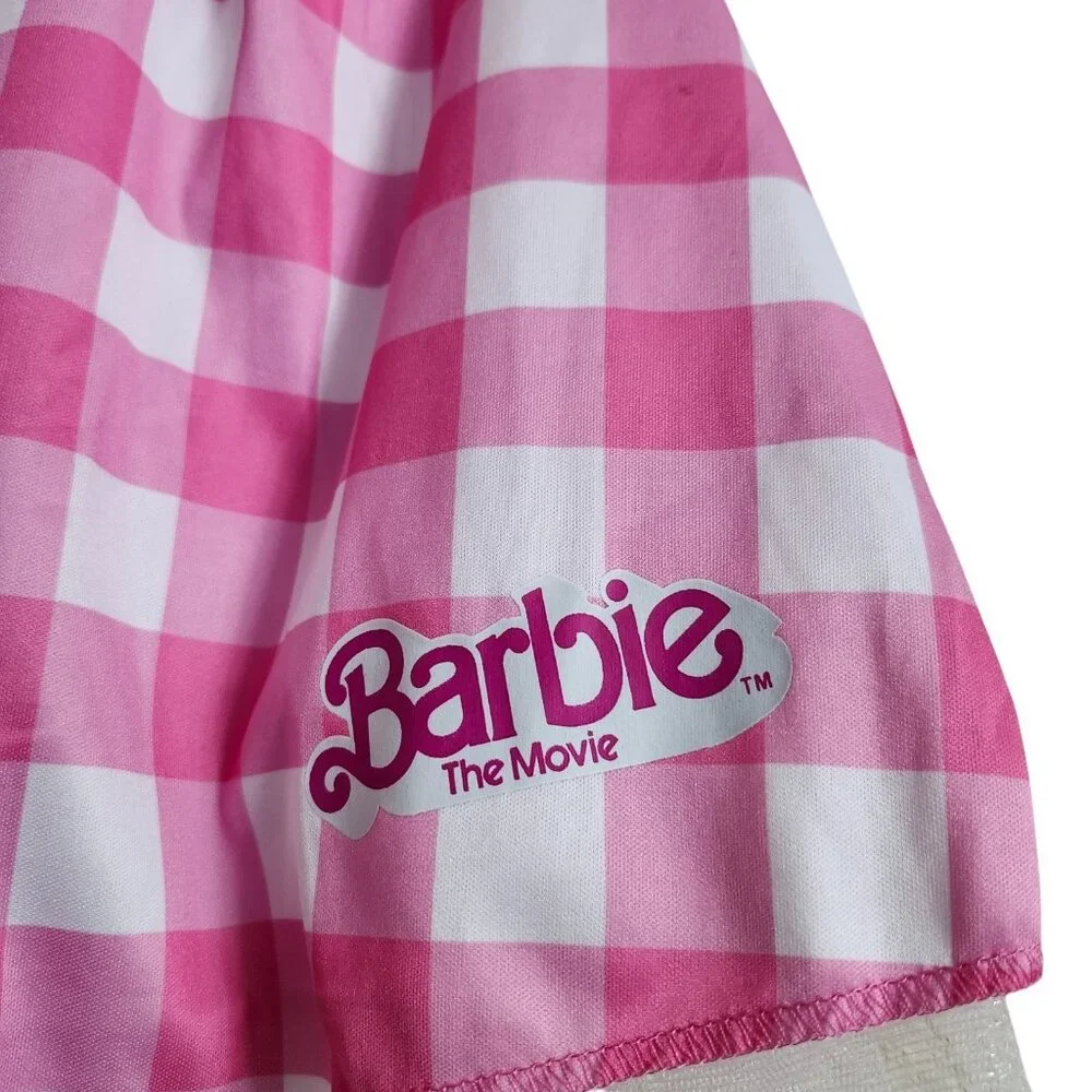 Barbie Movie Girls‎ Pink Gingham TuTu Kit Halloween Costume Size L/XL-NWT